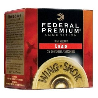 Federal Wing-Shok 12 Ga 3" #6 Lead 1.625oz 25 Rounds