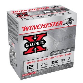 Winchester Super-X 12 Gauge Ammunition 250 Rounds 2.75" #7 Steel 1.125oz