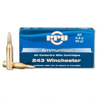 Prvi Partizan .243 Winchester Ammunition 20 Rounds SP 90 Grain