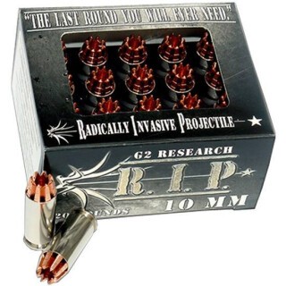 G2 Research RIP 10mm Auto Ammunition 20 Rounds Copper HP 115 Grain