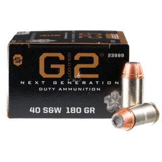 Speer Gold Dot G2 .40 S&W Ammunition 20 Rounds HP 180 Grain