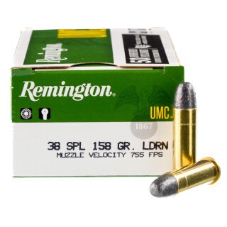 Remington UMC .38 Special Ammunition 50 Rounds LRN 158 Grain