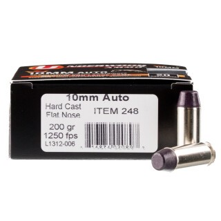 Underwood Ammo 10mm Auto Ammunition 20 Rounds Coated HCFN 200 Grain