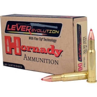 Hornady LEVERevolution .30-30 Winchester Ammunition 200 Rounds FTX 160 Grain