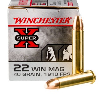 Winchester Super-X .22 WMR Ammunition 50 Rounds FMJ 40 Grain