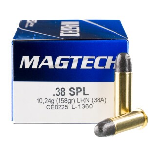 Magtech .38 Special Ammunition 50 Rounds LRN 158 Grain