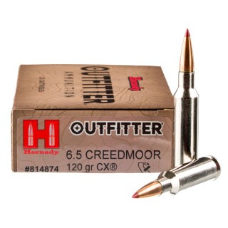 Hornady Outfitter 6.5 Creedmoor Ammunition 20 Rounds CX 120 Grains