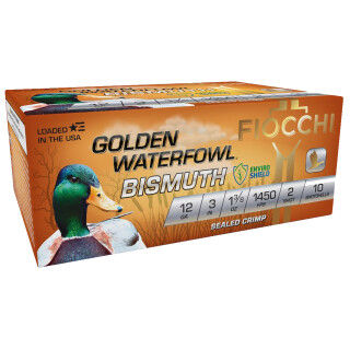 Fiocchi Golden Waterfowl 12 Gauge Ammunition 10 Rounds 3" #2 Bismuth 1-3/8 oz Lead Free