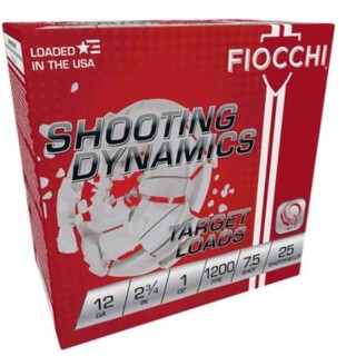 Fiocchi Shooting Dynamics 12 Gauge Ammunition 250 Rounds 2-3/4" #7.5 Lead 1oz