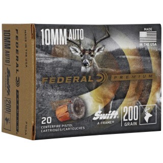 Federal Swift A-Frame 10mm Auto Ammunition 20 Rounds JHP 200 Grain