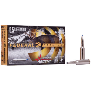 Federal Premium 6.5 Creedmoor Ammunition 20 Rounds Terminal Ascent 130 Grain