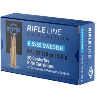 Prvi Partizan PPU 6.5x55 Swedish Ammunition 20 Rounds FMJBT 139 Grain