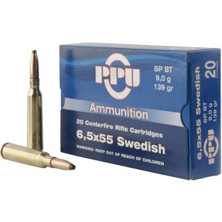 Prvi Partizan PPU 6.5x55 Swedish Ammunition 20 Rounds SPBT 139 Grain