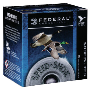 Federal Speed Shok Waterfowl 12 Gauge Ammunition 25 Rounds 3" #1 Steel 1-1/4 oz