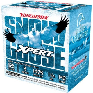Winchester USA Xpert Snow Goose 12 Gauge Ammunition 25 Rounds 3" Shell #1 and #2 Steel Shot 1-1/4oz 1475fps