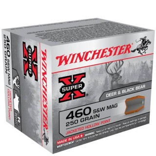 Winchester Super-X .460 S&W Ammunition 20 Rounds JHP 250 Grain