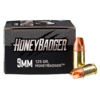 Black Hills 9mm Luger Ammunition 20 Rounds HoneyBadger 125 Grain Subsonic