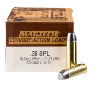 Magtech Cowboy Action .38 Special Ammunition 50 Rounds LFN 158 Grain