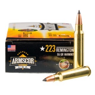 Armscor USA .223 Remington Ammunition 20 Rounds Polymer Tip 55 Grains