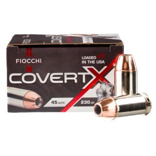 Fiocchi CovertX .45 ACP Ammunition 20 Rounds JHP 230 Grains