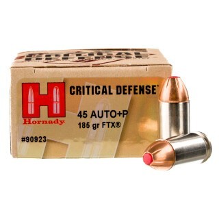 Hornady Critical Defense .45 ACP +P Ammunition 200 Rounds FTX 185 Grains