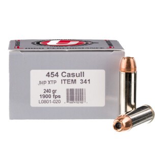 Underwood Ammo .454 Casull Ammunition 20 Rounds XTP JHP 240 Grain