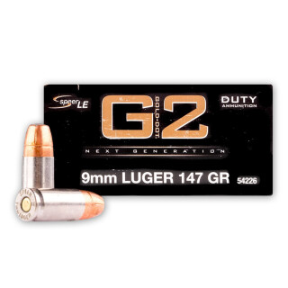 Speer LE Gold Dot G2 9mm Luger Ammunition 50 Rounds JHP 147 Grain