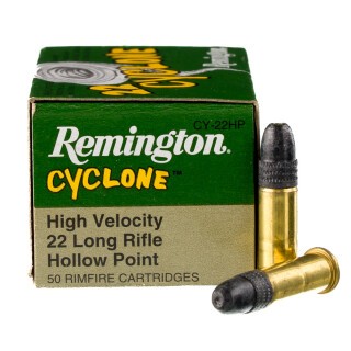 Remington Cyclone .22 Long Rifle Ammunition 50 Rounds HP 36 Grain