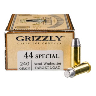 Grizzly Cowboy Action .44 Special Ammunition 50 Rounds SWC 240 Grain