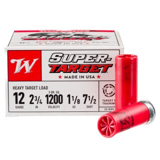 Winchester 12 Gauge #7.5 Lead Shot 2-3/4 25 Rounds