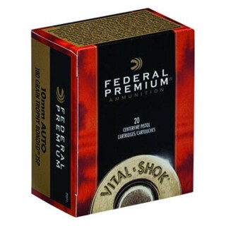 Federal Vital-Shok 10mm Auto Ammunition 20 Rounds Trophy Bonded JSP 180 Grain