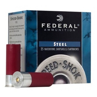 Ammo 20 Gauge Federal Speed-Shok 2-3/4" #4 Steel 3/4 Ounce 25 Round Box 1425 fps WF2084