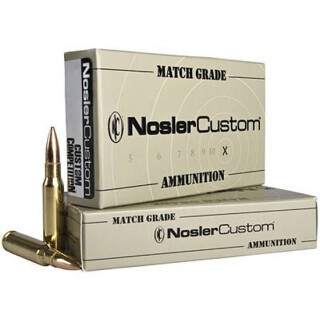 Nosler Custom Match .223 Remington Ammunition 20 Rounds BTHP 69 Grain