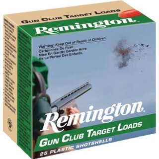 Ammo 20 Gauge Remington Gun Club Target Loads 2-3/4" #8 Lead 7/8 Ounce 1200 fps 25 Rounds GC208