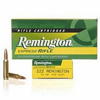 Remington Express .222 Remington Ammunition 20 Rounds Core-Lokt PSP 50 Grain