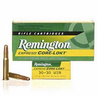 Remington Express .30-30 Winchester Ammunition 20 Rounds 170 Grain Core-Lokt Hollow Point Projectile 2200fps