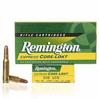 Remington Express .308 Winchester Ammunition 20 Rounds 180 Grain Core-Lokt Soft Point Projectile 2620fps