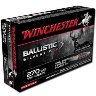 Winchester Supreme .270 Winchester Ammunition 20 Rounds Silvertip 130 Grain