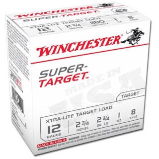 Winchester Super Target 12 Ga 2.75" #8 Lead 1 oz 25 Rounds
