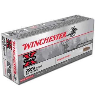Winchester Super X .223 WSSM Ammunition, 20 Rounds, PP, 64 Grains