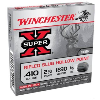 Winchester SuperX .410 2-1/2" Rifled Slug, 15 Rounds, 1/5 oz