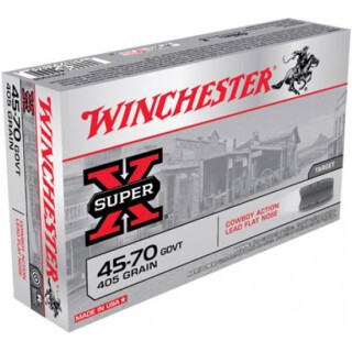 Winchester Super-X .45-70 Government Ammunition 20 Rounds Cowboy Action LFN 405 Grain