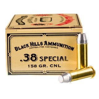 Black Hills Cowboy Action .38 Special Ammunition 50 Rounds CNL 158 Grain