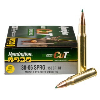 Remington Premier CuT .30-06 Springfield Ammunition 20 Rounds Copper Tipped 150 Grains