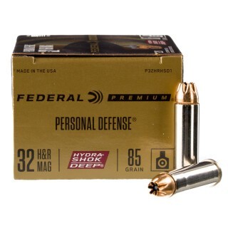 Federal Personal Defense Hydra-Shok Deep .32 H&R Magnum Ammunition 20 Rounds JHP 85 Grains