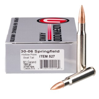 Underwood Ammo M1 Garand .30-06 Springfield Ammunition 20 Rounds Match HPBT 168 Grain