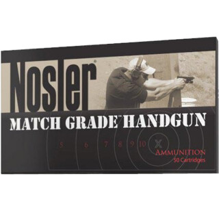 Nosler Match Grade Handgun Ammunition 9mm Luger JHP, 124 Grain, 1200 FPS 50 Rounds