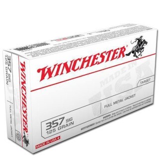 Winchester USA .357 SIG Ammunition 50 Rounds FMJ 125 Grain