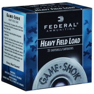 Federal Game Shok Upland Heavy 20 Gauge Ammunition 25 Rounds 2-3/4" #7.5 Lead 1oz