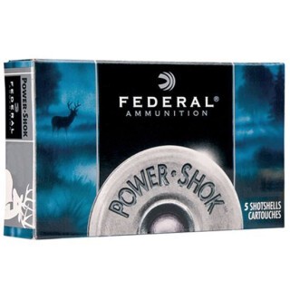 Federal Power-Shok 12 Gauge 2.75" 00 Buck 5 Round Box